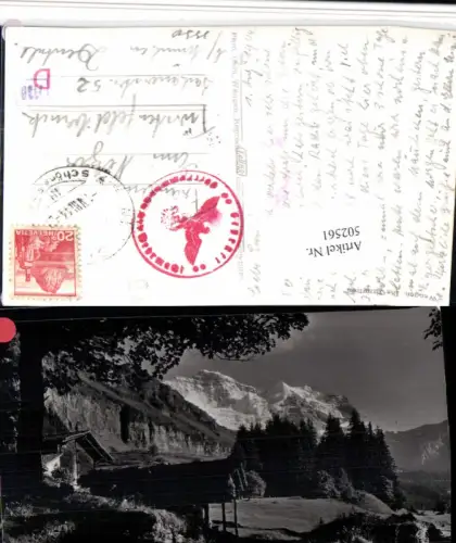 502561,Wengen m. Jungfrau Bergkulisse Kt Bern