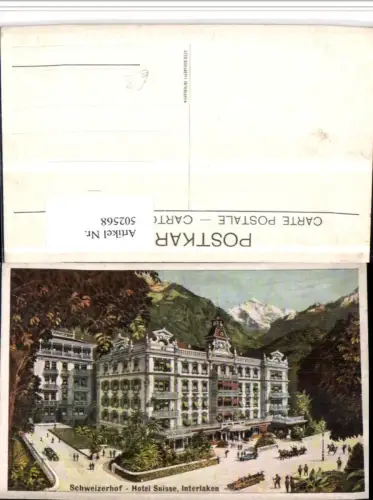 502568,Interlaken Hotel Suisse Schweizerhof Bergkulisse Kt Bern