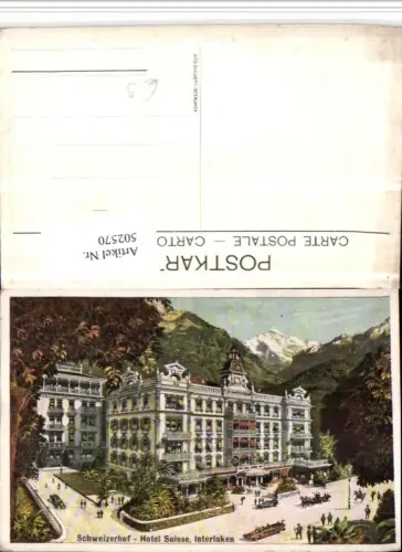 502570,Interlaken Hotel Suisse Schweizerhof Bergkulisse Kt Bern