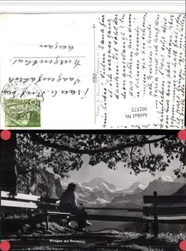 502572,Wengen m. Breithorn Bergkulisse pub Foto A. Baumann Kt Bern