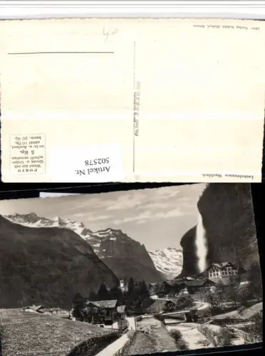 502578,Lauterbrunnen Staubbach Wasserfall Bergkulisse Kt Bern
