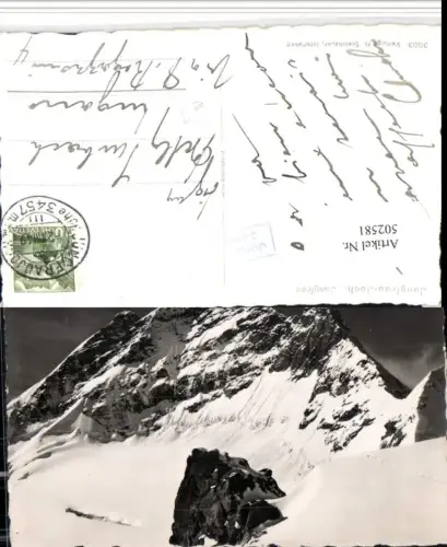 502581,Jungfrau Jungfraujoch b. Interlaken Bergkulisse Kt Bern