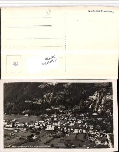 502586,Meiringen Totale geg. Alpbachschlucht Kt Bern