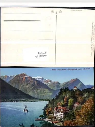 502592,Brienzersee See Ringgenberg geg. Interlaken Bergkulisse Kt Bern