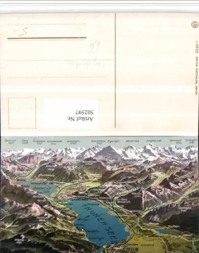 502597,Thunersee Vogelschau Thun Spiez Interlaken Kt Bern