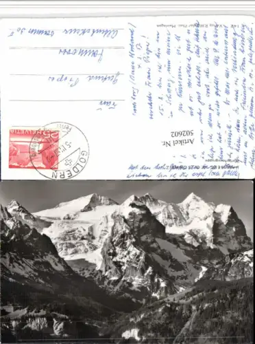 502602,Hasliberg Wetterhorngruppe Bergkulisse Kt Bern