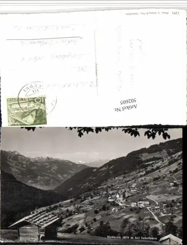 502605,Habkern b. Interlaken Totale Bergkulisse Kt Bern