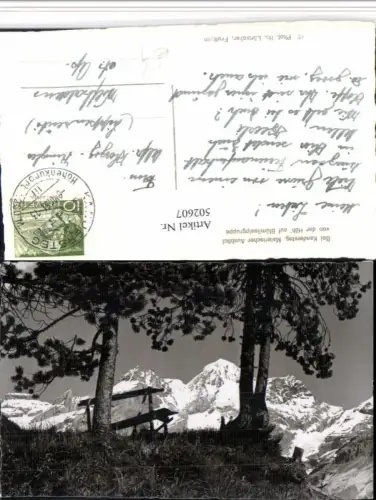 502607,Kandersteg Ausblick von d. Höh Bergkulisse Kt Bern