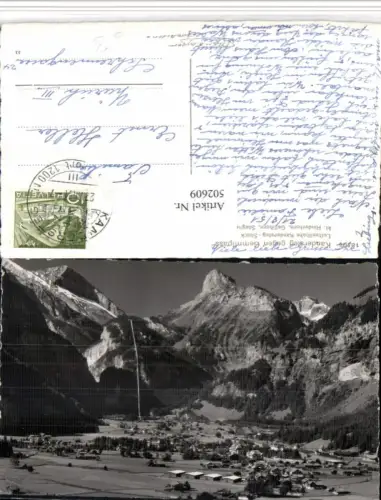 502609,Kandersteg Totale geg. Gemmipass Bergkulisse Kt Bern