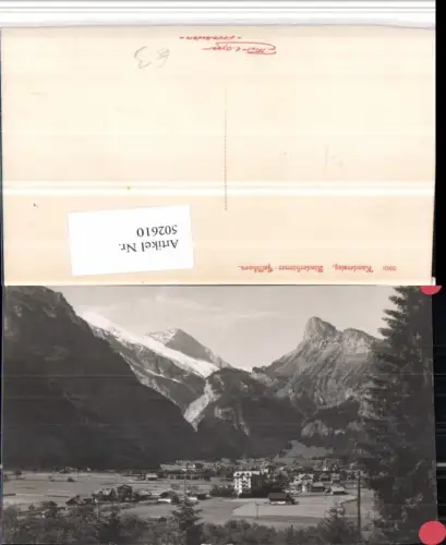 502610,Kandersteg Teilansicht m. Rinderhörner Bergkulisse Kt Bern