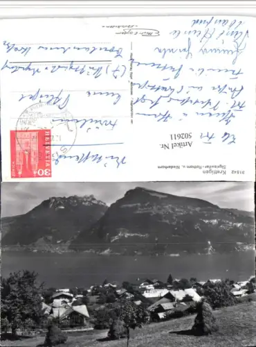 502611,Krattigen Teilansicht m. Sigriswiler Rothorn Bergkulisse Kt Bern