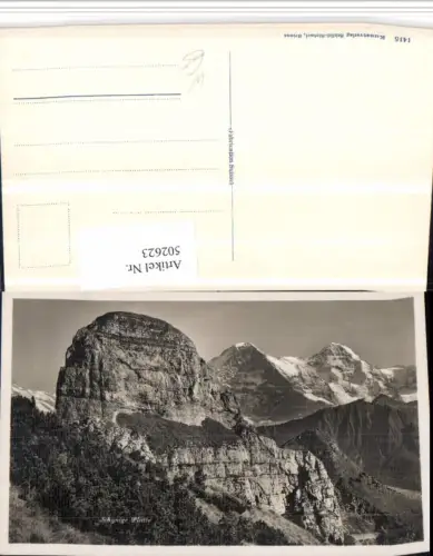 502623,Schynige Platte b. Gündlischwand Bergkulisse Kt Bern
