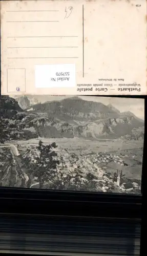 557970,Meiringen m. Wetterhorn