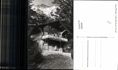 586048,Foto Ak Wengen Jugendherberge Zwirgi Switzerland