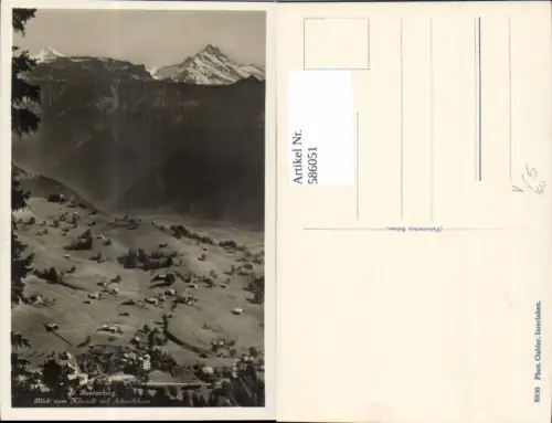 586051,Beatenberg St Beatenberg Blick v. Känzeli auf Schreckhorn Switzerland pub Photo Gabler 8830