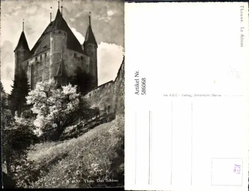 586068,Foto Ak Thoune Le chateau Schloss Switzerland