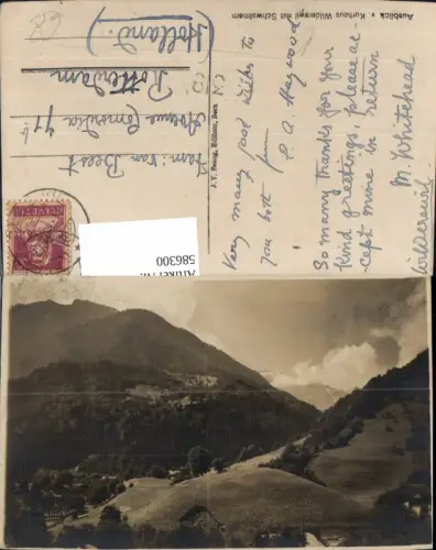 586300,Ausblick v. Kurhaus Wilderswil m. Schwalmern Switzerland