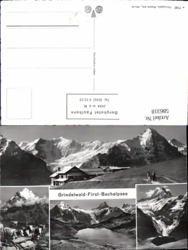 586318,Mehrbild Ak Grindelwald First Bachalpsee Switzerland