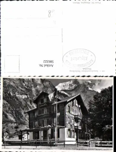 586322,Foto Ak Stechelberg Lauterbrunnen Ebnefluh Naturfreundehaus Switzerland