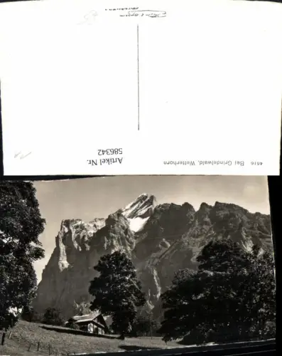 586342,Foto Ak Bei Grindelwald Wetterhorn Switzerland