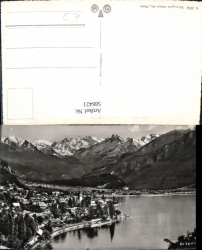 586421,Foto Ak Brienz Ansicht m. See Switzerland