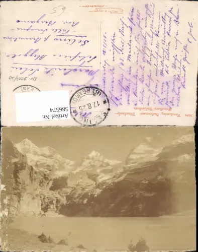 586574,Kandersteg Oeschinensee m. Blümlisalp Switzerland