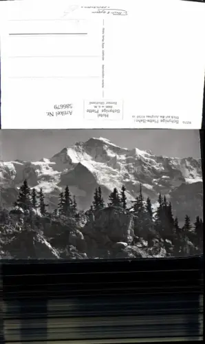 586679,Foto Ak Wilderswil Schynige Platte Bahn Blick a. d. Jungfrau Switzerland