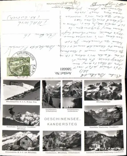 586681,Mehrbild Ak Oeschinensee Kandersteg Switzerland