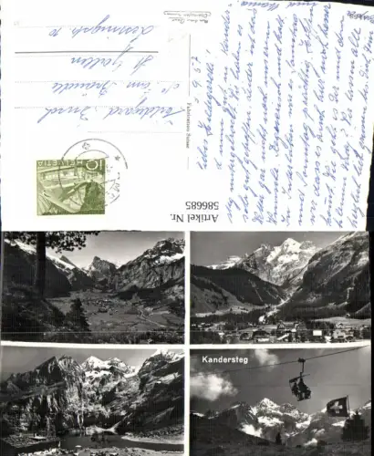 586685,Mehrbild Ak Kandersteg Sessellift Switzerland