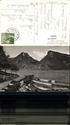586823,Foto Ak Faulensee Strandweg Spiez Switzerland