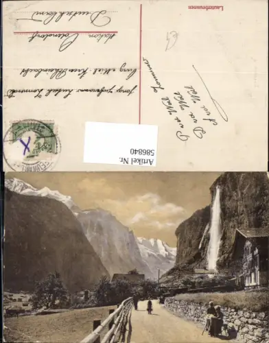 586840,Lauterbrunnen Ansicht Weg Straße Wasserfall Switzerland