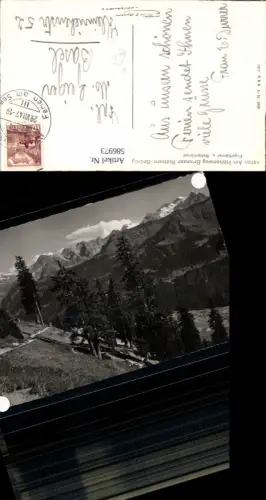 586973,Foto Ak Am Höhenweg Brienzer Rothorn Brünig Engelhörner u. Wetterhörner Brienz Switzerland