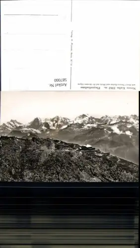 587000,Foto Ak Niesen Kulm m. Hotel Niesen Kulm Reichenbach im Kandertal Switzerland