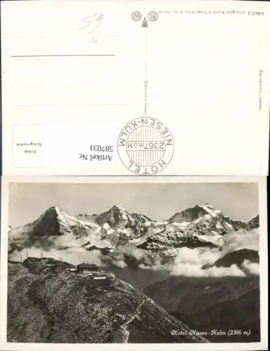 587031,Foto Ak Hotel Niesen-Kulm Reichenbach im Kandertal Switzerland