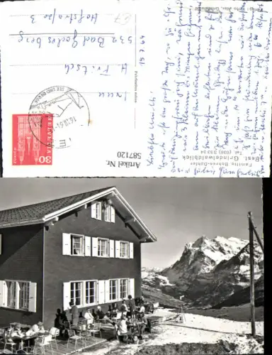 587120,Foto Ak Restaurant Grindelwaldblick Grindelwald Switzerland