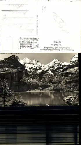 587290,Oeschinensee m. Rothorn Blümlisalphorn Kandersteg Switzerland