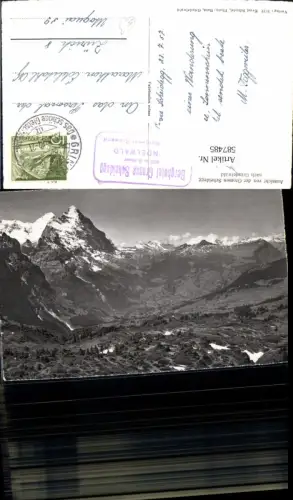 587485,Foto Ak Aussicht v. Gr. Scheidegg nach Grindelwald Switzerland