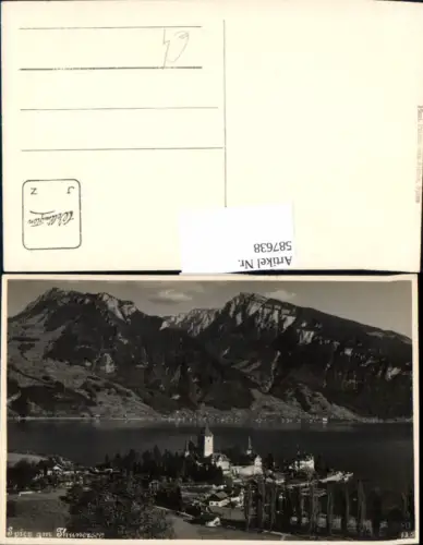 587638,Foto Ak Spiez am Thunersee Switzerland