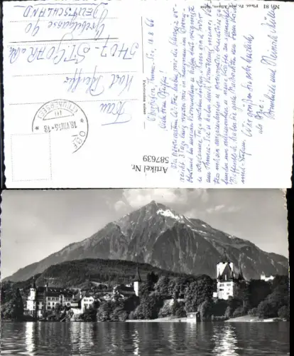 587639,Foto Ak Spiez m. Niesen Switzerland