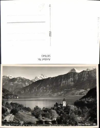 587643,Foto Ak Schloss Spiez Switzerland