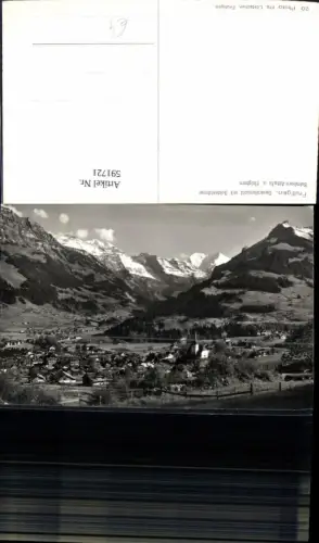 591721,Foto Ak Frutigen Generalansicht m. Doldenhörner Switzerland