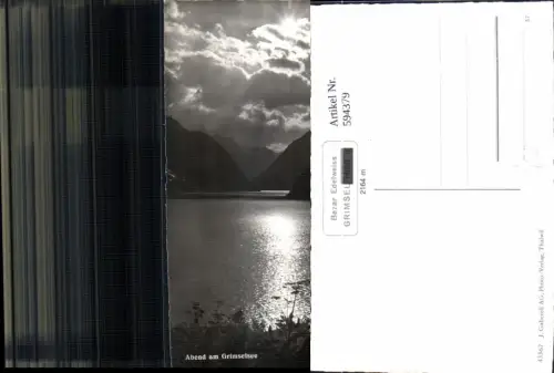 594379,Foto Ak Abend a. Grimselsee Guttannen pub J. Gaberell 43367