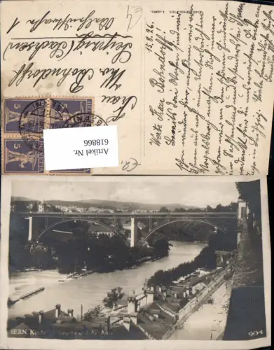 618866,Bern Kirche Brücke u. d. Aare