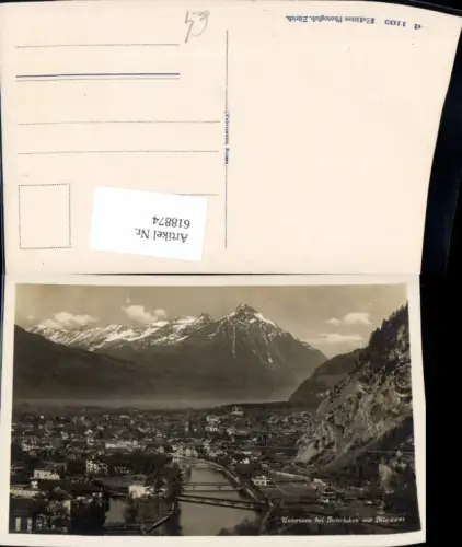 618874,Foto Ak Unterseen b. Interlaken m. Niesen