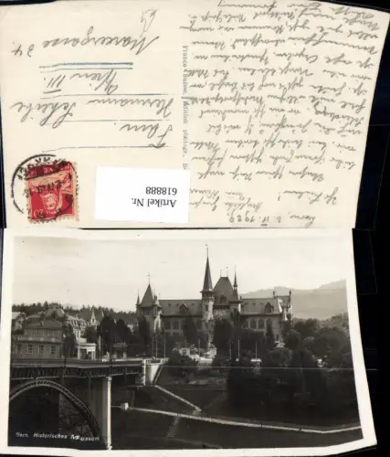 618888,Foto Ak Bern Historisches Museum Brücke