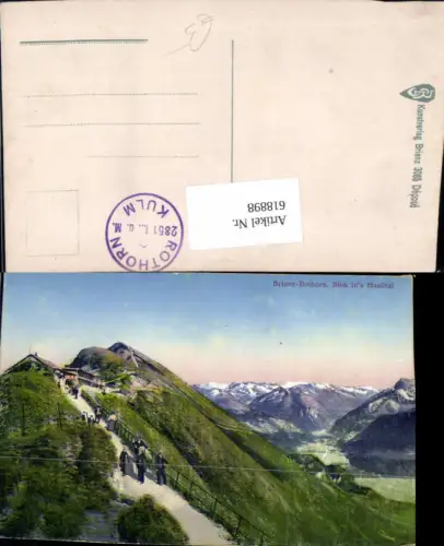 618898,Brienz Brienz-Rothorn Blick ins Haslital Rothorn Kulm
