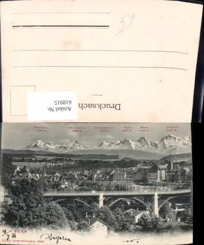 618915,Bern m. Gipfelkarte Brücke