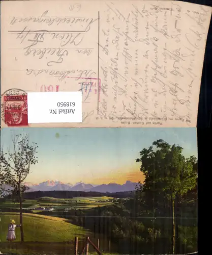 618950,Partie auf Gurten-Kulm b. Bern m. Blümlisalp u. Stockhornkette