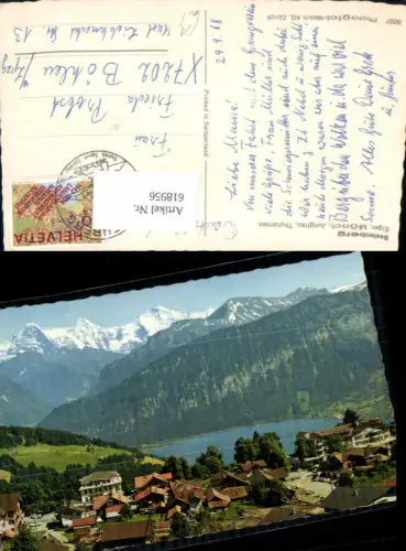 618956,Foto Ak Beatenberg Eiger Mönch Jungfrau u. Thunersee