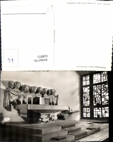 618973,Foto Ak Grindelwald Katholische Kirche Innenansicht